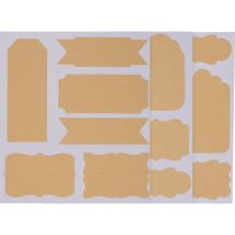 Kraftpapier Sticker "Etiketten"
