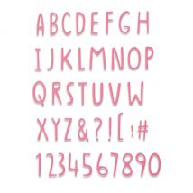 Sizzix Thinlits Stanzschablone "Hand Drawn Alphabet"