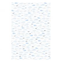 Designkarton "Hotfoil", Fischschwarm