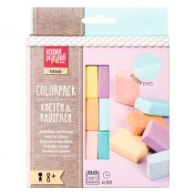 Kneten & Radieren Farbset "Pastell"