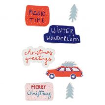 Holz-Sticker "Magic Time"