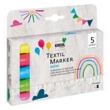 KREUL Textil Marker medium "Junior", 5er-Set