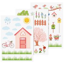 Fenster Sticker "Garten"