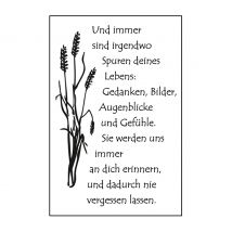 Clear Stamps "Spuren deines Lebens"