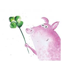Serviette "Lucky Pig" - 20 Stück