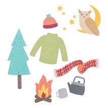 Sizzix Thinlits Stanzschablone "Cozy Woodland"
