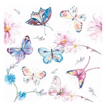Serviette "Colorful Butterflies"