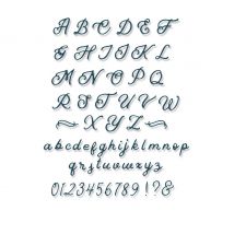 Sizzix Thinlits Stanzschablone "Scripted Alphabet"