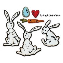 Sizzix Thinlits Stanzschablone "Bunny Stitch by Tim Holtz"