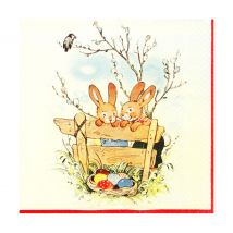 Serviette "Hasenfreundschaft"