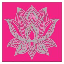 Schablone "Lotus Blume", 15x15cm