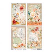 Motiv-Strohseide "Fairy Postcards"