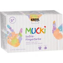 MUCKI Softie-Fingerfarbe, 6er-Set