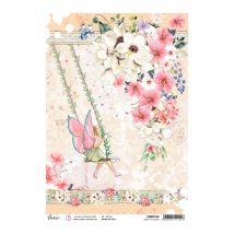 Motiv-Strohseide "Beauty in Bloom"