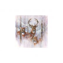 Serviette "Wildtiere im Winter"