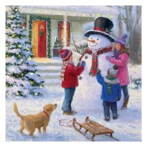Serviette "Snow Fun"
