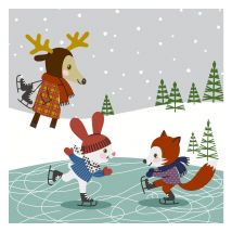 Serviette "Happy Wintertime"