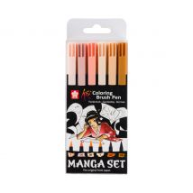 Sakura Koi Colouring Brush Pen "Manga Sammlung", 6er-Set