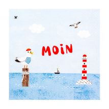 Serviette "Moin Möwe"