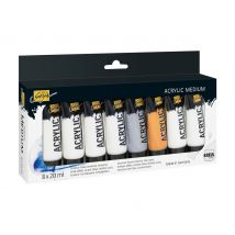 SOLO GOYA Acrylic Medium 20 ml Tuben 8er Set