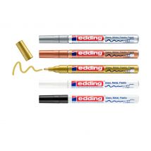 edding 751 Glanzlack-Marker Metallic, 5er-Set