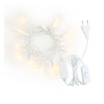 Konstsmide LED Mini Lichterkette mit Schalter, 20 warmweiße Dioden