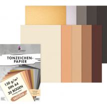 Tonpapier-Sortierung "Erdtöne"