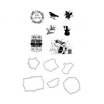 Stanzformen- und Stempel-Set "Merry Christmas"