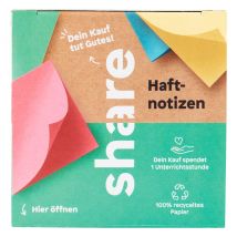 share Haftnotizblock, 4 x 100 Blatt