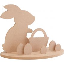 Holz-Steckmotiv "Hase im Osternest"