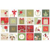 Sticker Adventszahlen "Woofy Christmas"