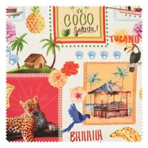 Baumwoll-Stoff "Agua de Coco"