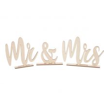 Holz-Schriftzug "Mr & Mrs"