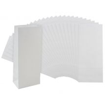 Papier-Blockbodenbeutel - Weiß
