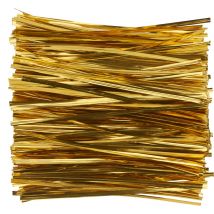 VBS Beutelverschluss-Streifen,  ca. 15 cm, 800 Stück - Gold