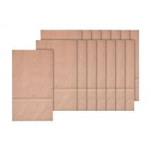 Papiertüten mit Blockboden aus Kraftpapier, 15 Stück - 17,5 x 10 x 5,5 cm