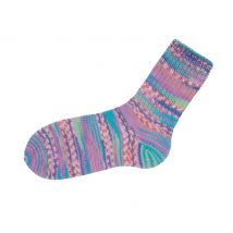 Gründl Hot Socks "Lazise" - Hellrosé/Seegrün/Lind/Koralle/Weiß-Meliert