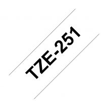 Brother P-touch Schriftband, 24 mm - Schwarz auf Weiß