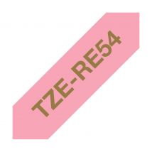 Brother P-touch Textil-Schriftband, 24 mm - Gold auf Rosa