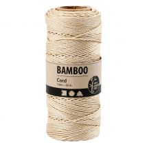 Bambuskordel - Naturweiß