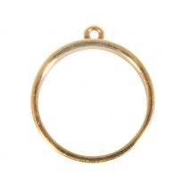 Schmuck-Metallfassung "Rund" - Gold