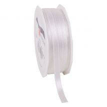Satinband "Uni", 6 mm - Elfenbein