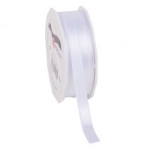 Satinband "Uni", 10 mm - Weiß