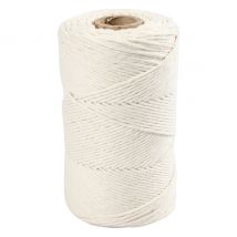 Makramee-Kordel, L 198 m, D 2 mm - Naturweiß