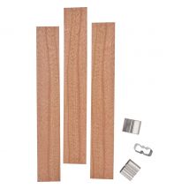 Holzdochte mit Halter - 22 mm, 3 Stück
