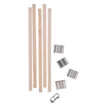 Holzdochte mit Halter - 5 mm, 5 Stück