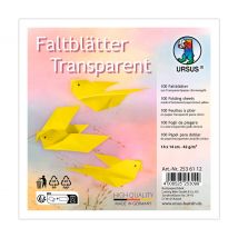 Transparentpapier-Faltblätter - Gelb
