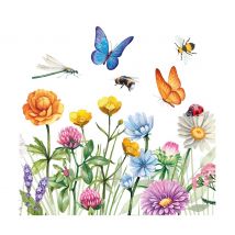 Serviette "Bunte Blumenwiese" - 20 Stück