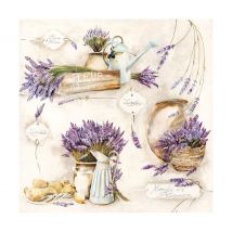 Serviette "Fleur de Provence" - 20 Stück