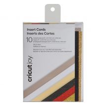 Cricut Joy Doppelkarten mit Einleger & Umschlägen "Insert Cards", 10,7 cm x 13,9 - Neutrals/Glitz & Glam